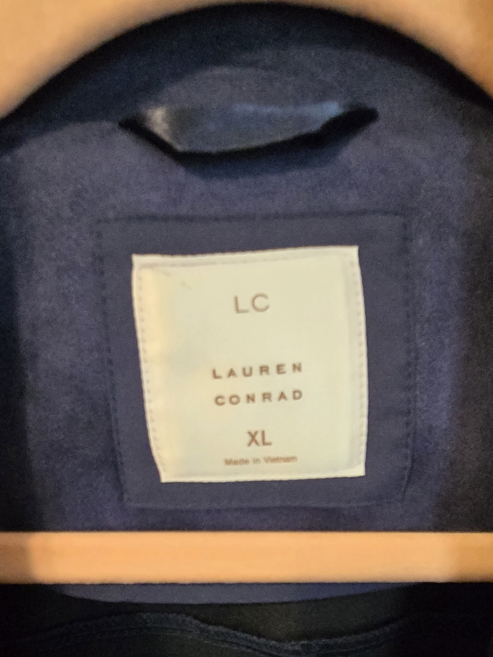 LC Lauren Conrad Blue Suede Moto Jacket - Picture 3 of 10